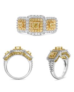 Two Tone Diamond Fashion Ring