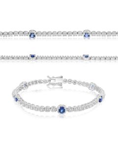  Sapphire and Diamond Bracelet