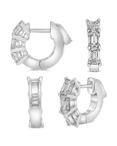 Mini Diamond Hoop Earrings 