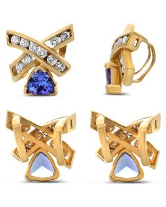 Trilliant Tanzanite Pendant