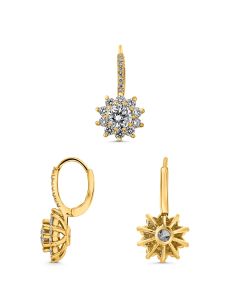 Round Diamond Earring