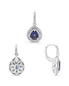 Pear Shape Sapphire Earring
