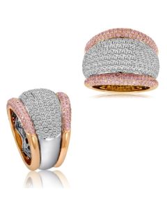 Mixed Shape Pink Diamond Ring