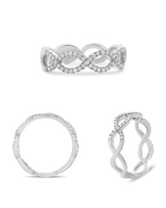 White Gold & Diamond Infinity Band