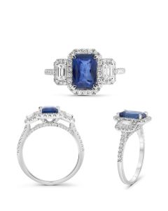 Emerald Cut Sapphire Ring