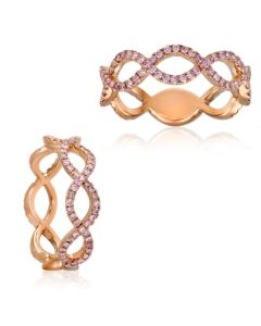 Round Pink Diamond Ring