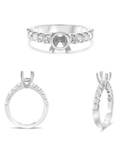 Shared Prong Shank Engagement Setting