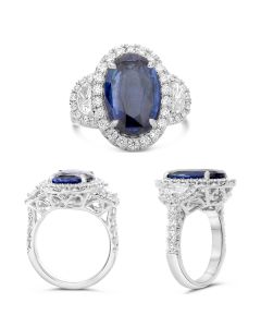 Oval Sapphire Ring