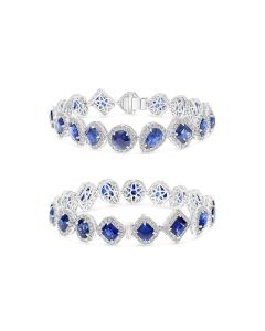 Mixed Shape Sapphire Bracelet
