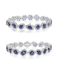 Mixed Shape Sapphire Bracelet