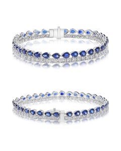 Pear Shape Sapphire Bracelet