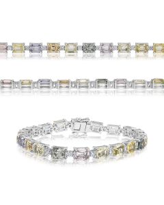 Multi colored Pastel Sapphire Bracelet