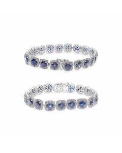 Cushion Sapphire Bracelet