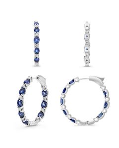 Oval Sapphire Earring
