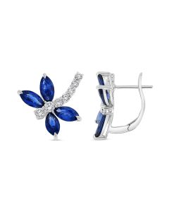 Dragonfly Sapphire Earrings 