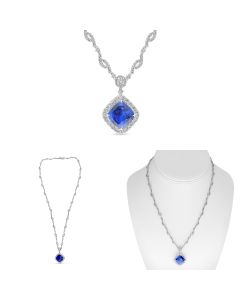 10.10 ct Sapphire Necklace 