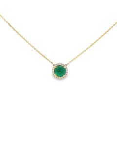 Round Emerald Necklace