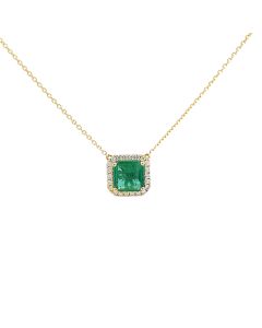 Radiant Emerald Necklace