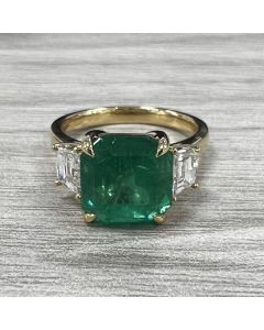 Emerald Cut Emerald Ring