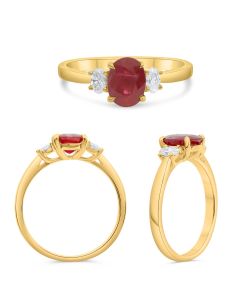 Oval Ruby Ring