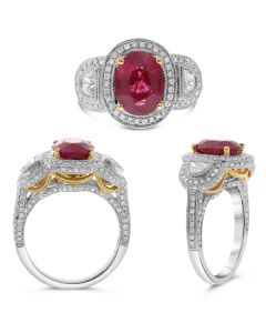 Oval Ruby Ring