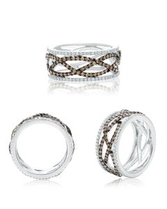 Champagne Diamond Eternity Ring