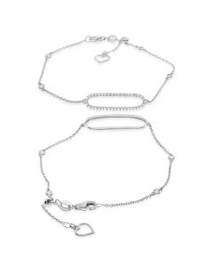 Diamond Oval Bracelet 