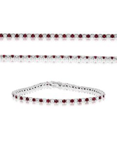 4-Carat White Diamond Tennis Bracelet