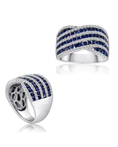 Mixed Shape Sapphire Ring