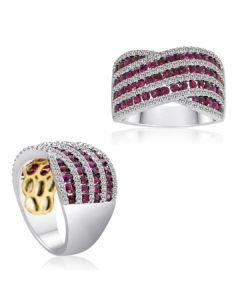 Mixed Shape Ruby Ring