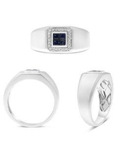 Princess Cut Sapphire Ring