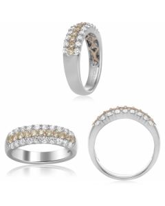 Mixed Shape Fancy Yellow Diamond Ring