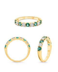 Round Emerald Ring