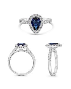 Pear Shape Sapphire Ring