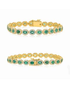 Oval Emerald Bracelet