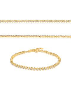 Yellow Gold Diamond Bracelet 