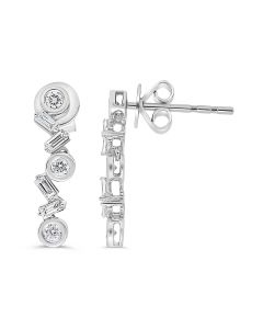 Pear Shape Diamond Earring
