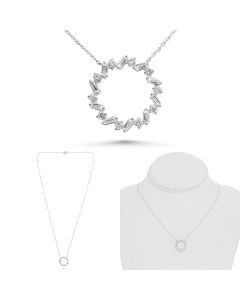 Baguette Diamond Necklace