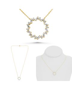 Baguette Diamond Necklace