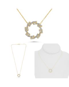 Baguette Diamond Necklace