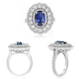 Oraphim Rings Oval Sapphire Ring